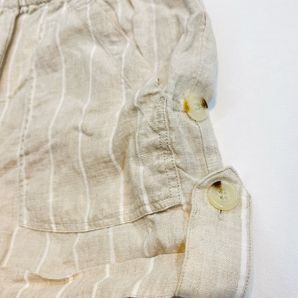 ANTHROPOLOGIE — SANCTUARY THE ISLAND SHORTS IN HAMPTON STRIPE, CREAM/WHITE LINEN - Picture 11 of 12